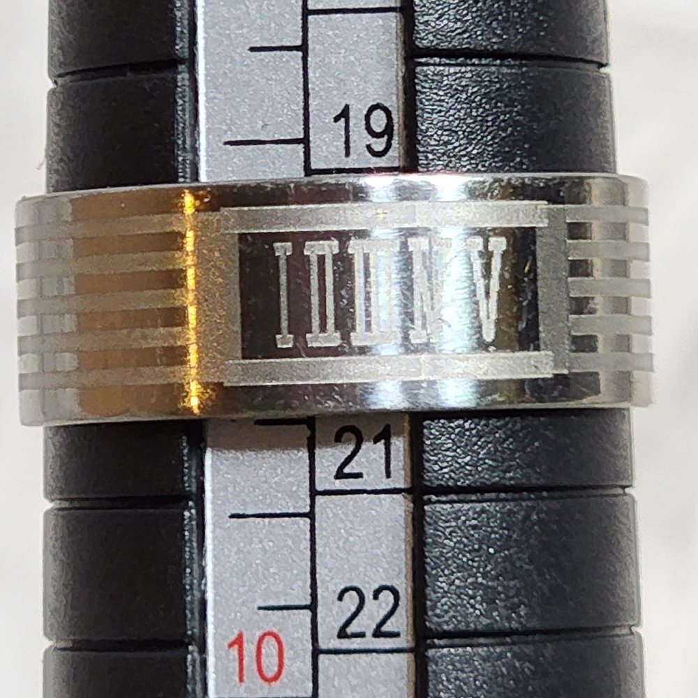 Stainless steel ring Unisex/ Roman numbers/ NWT - Picture 3 of 7